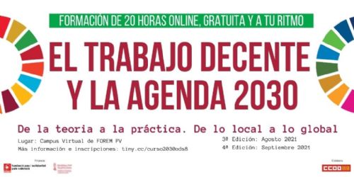 Pau i Solidaritat PV organiza 2 nuevos cursos online